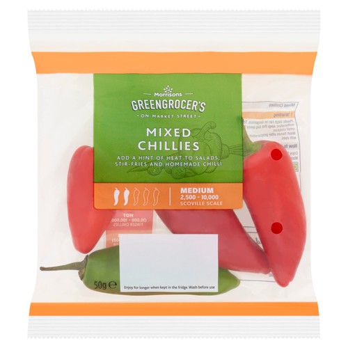 Morrisons Mixed Chillies 50g