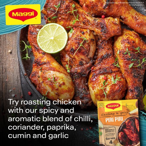 Maggi Juicy Smoky Piri Piri Chicken Herb and Spice Seasoning Mix thumbnail 5