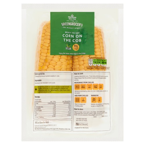Morrisons Ready To Eat Corn on the Cob 
