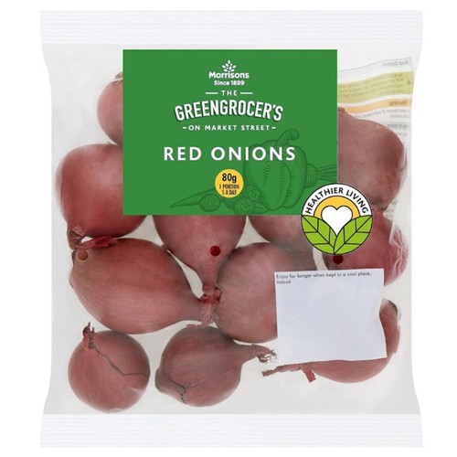 Morrisons British Red Onions 1kg