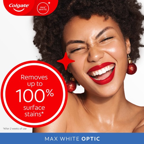 Colgate Max White Optic Whitening Toothpaste thumbnail 3