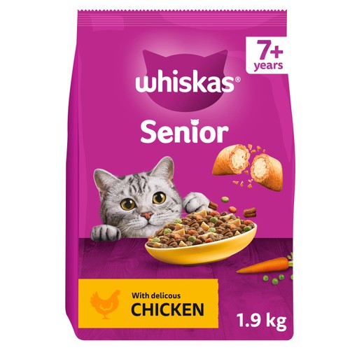 Whiskas Senior 7+ Dry Cat Food In Chicken