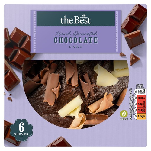 Morrisons The Best Hand Decorated Belgian Chocolate Cake Serves 6
