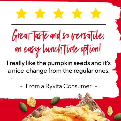 Ryvita Crispbread Pumpkin Seed & Oat Crackers  thumbnail 4