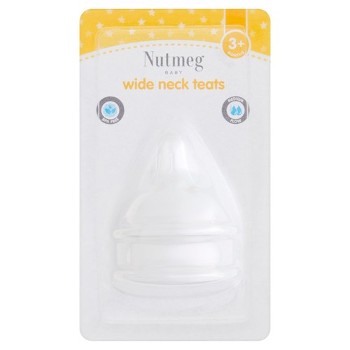 Nutmeg Wide Neck Teats Medium Flow