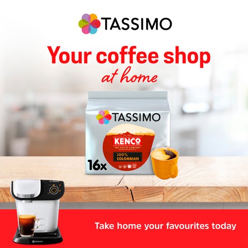 Tassimo Kenco 100% Colombian Coffee Pods 16s thumbnail 3
