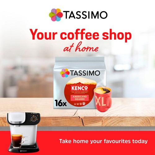 Tassimo Kenco Americano Grande XL Coffee Pods x16 thumbnail 3