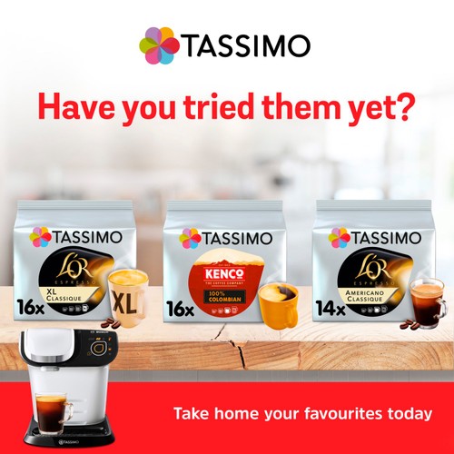 Tassimo Kenco Americano Grande XL Coffee Pods x16 thumbnail 5