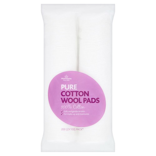 Morrisons Pure Round Cotton Pads