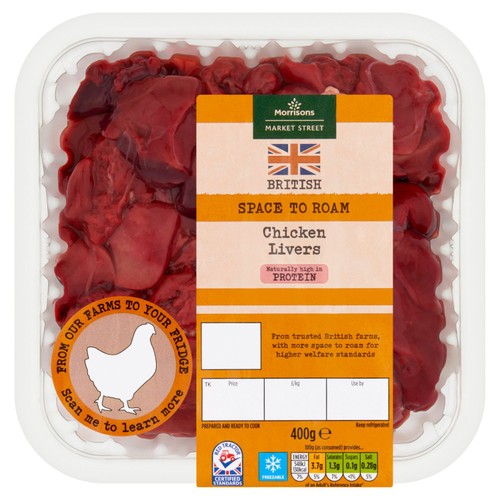 Morrisons British Chicken Livers 400g