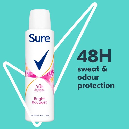 Sure Motion Sense Bright Bouquet Deodorant 150ml thumbnail 5