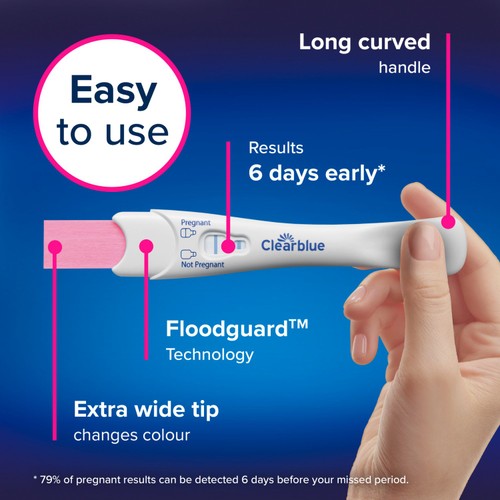 Clearblue Early Detection Pregnancy Test, 2 Tests thumbnail 5
