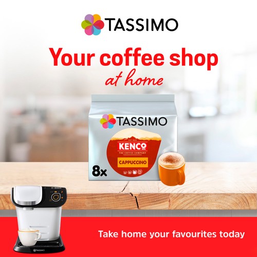 Tassimo Kenco Cappuccino Coffee Pods x8 thumbnail 4