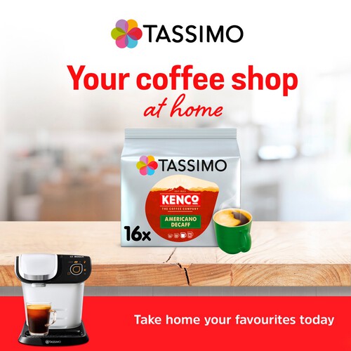 Tassimo Kenco Americano Decaff Coffee Pods x16 thumbnail 4