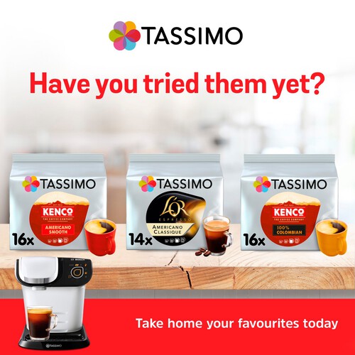 Tassimo Kenco Americano Decaff Coffee Pods x16 thumbnail 5