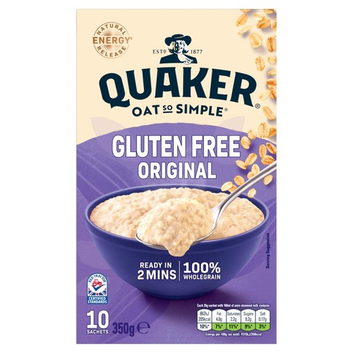 Quaker Oat So Simple Gluten Free Porridge Sachets thumbnail 2