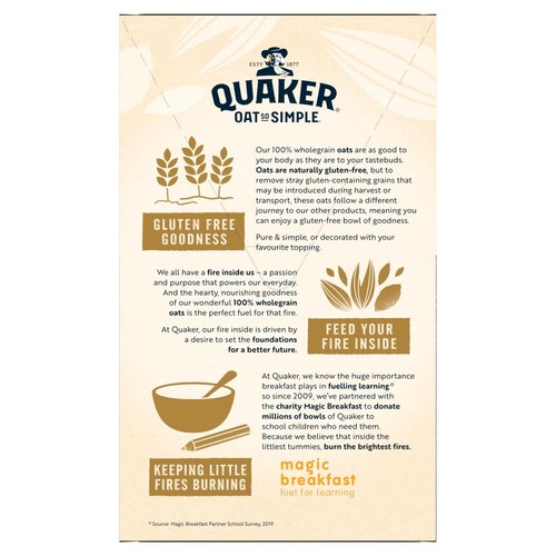 Quaker Oat So Simple Gluten Free Porridge Sachets thumbnail 3