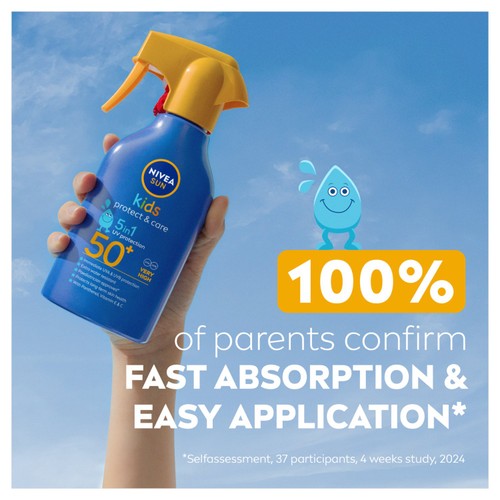 NIVEA SUN Kids Moisturising Sun Cream Spray SPF 50+ 270ml thumbnail 3