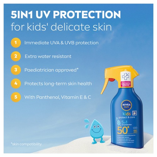 NIVEA SUN Kids Moisturising Sun Cream Spray SPF 50+ 270ml thumbnail 6
