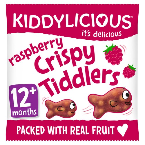 Kiddylicious Raspberry Crispy Tiddlers Baby Snacks  thumbnail 2