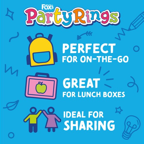 Fox's Biscuits Party Rings Minis 6 Snack Bags thumbnail 5