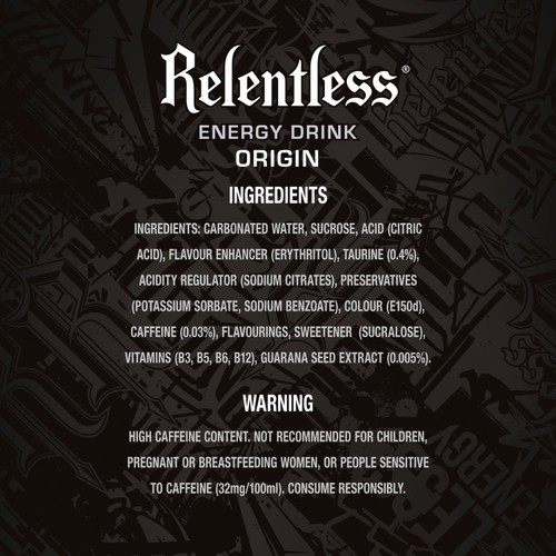 Relentless Origin Energy Drink  thumbnail 2