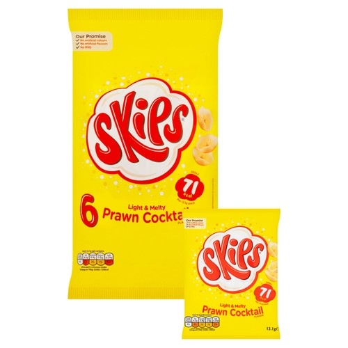 Skips Prawn Cocktail Multipack Crisps 6 x 13.1g thumbnail 2