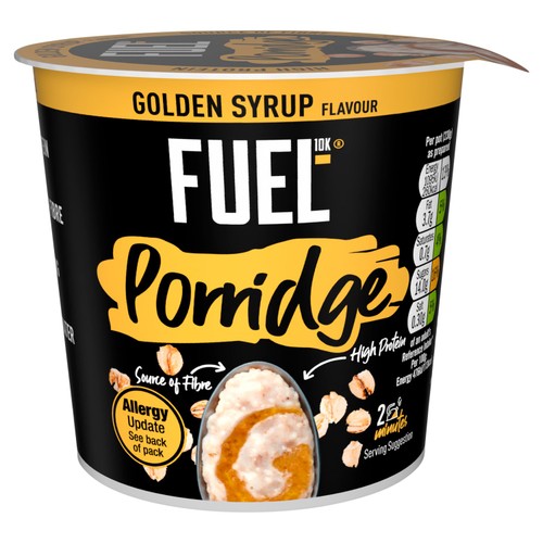 FUEL10K High Protein Golden Syrup Porridge Oat Cereal Pot 70g thumbnail 2