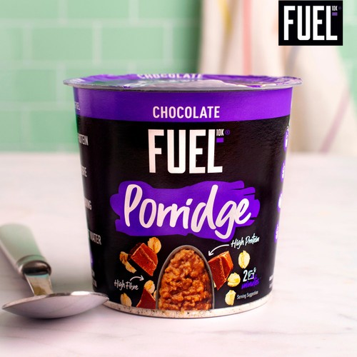 FUEL10K High Protein Chocolate Porridge Oat Cereal Pot 70g thumbnail 2