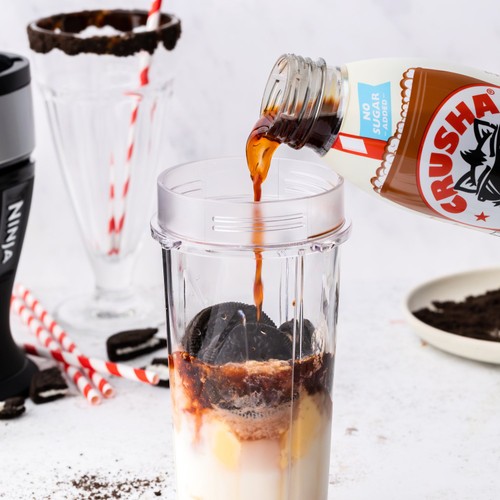 Crusha No Added Sugar Chocolate Flavour Milkshake Mix 500ml thumbnail 2