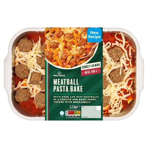 Morrisons Meatball Pasta Bake with Macaroni