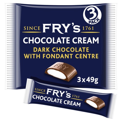 Fry's Chocolate Cream Chocolate Bar 3 Pack Multipack