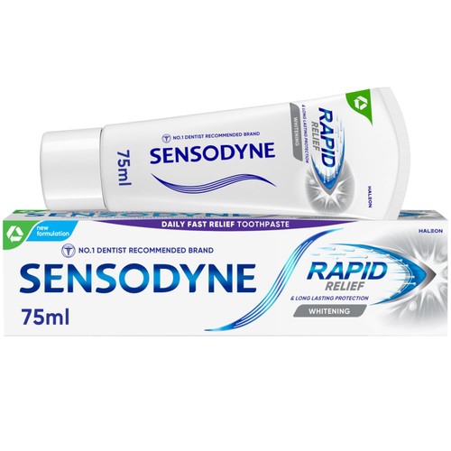 Sensodyne Rapid Relief Whitening Sensitive Toothpaste 75ml