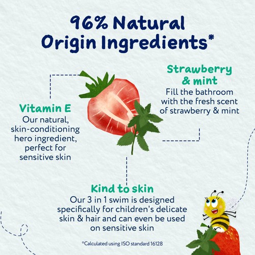 Childs Farm 3 In 1 Swim Strawberry & Organic Mint thumbnail 4