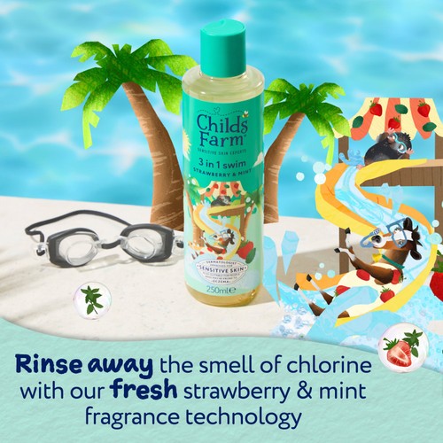 Childs Farm 3 In 1 Swim Strawberry & Organic Mint thumbnail 5