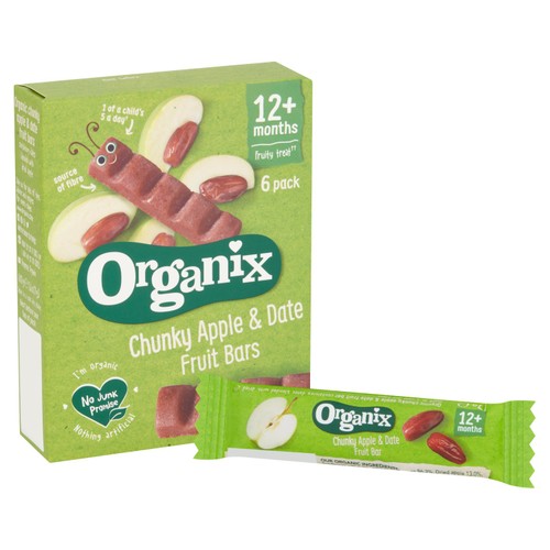Organix Apple & Date Organic Fruit Snack Bars Multipack thumbnail 2