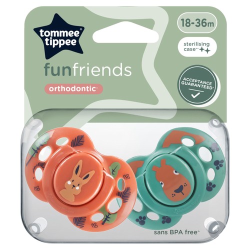  Tommee Tippee Fun Style Orthodontic Soothers 18-36M thumbnail 2