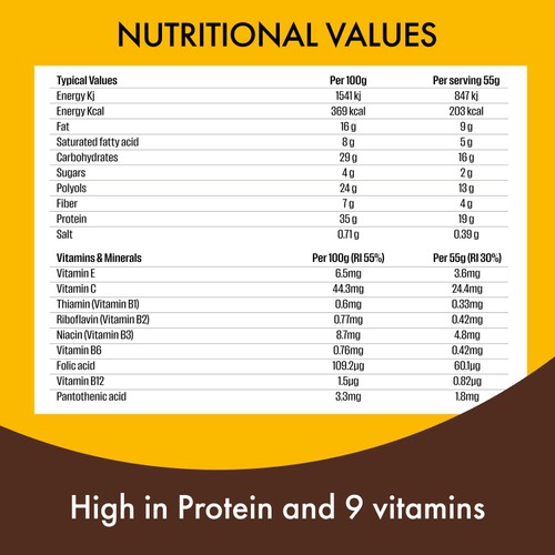 Fulfil Chocolate Peanut & Caramel Flavour Vitamin & Protein Bar 55g thumbnail 3