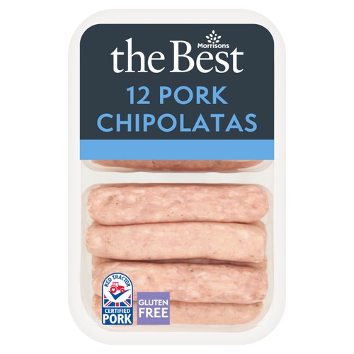Morrisons The Best Pork Chipolatas 12 Pack 375g