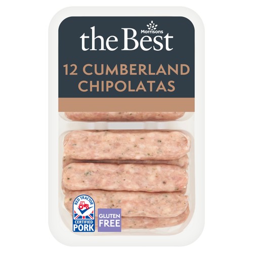 Morrisons The Best Cumberland Chipolatas 12 Pack 375g