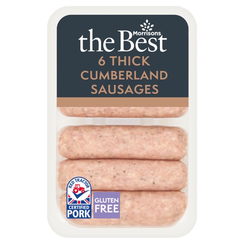Morrisons The Best Thick 6 Cumberland Sausages 400g