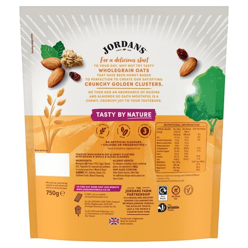 Jordans Crunchy Oat Granola Raisin & Almond Breakfast Cereal thumbnail 2