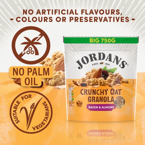 Jordans Crunchy Oat Granola Raisin & Almond Breakfast Cereal thumbnail 5