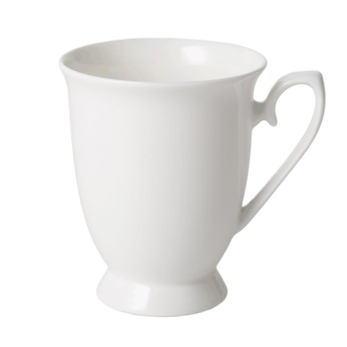 Morrisons Bone China White Royal Footed Mug