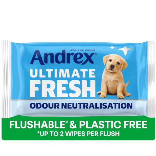 Andrex Ultimate Fresh Wipes, Odour Control, 36 Moist Toilet Tissues