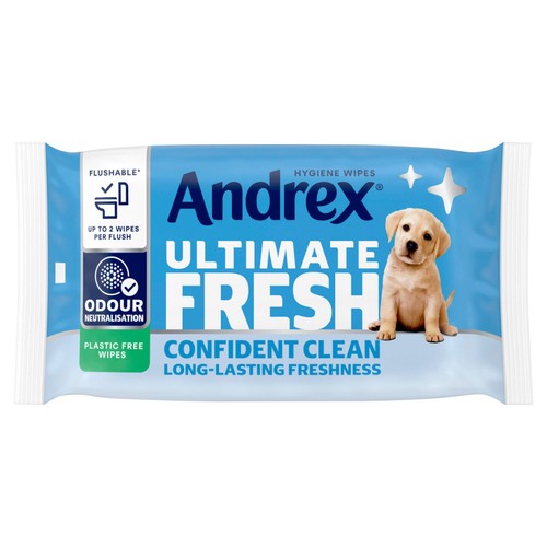 Andrex Ultimate Fresh Wipes, Odour Control, 36 Moist Toilet Tissues thumbnail 2