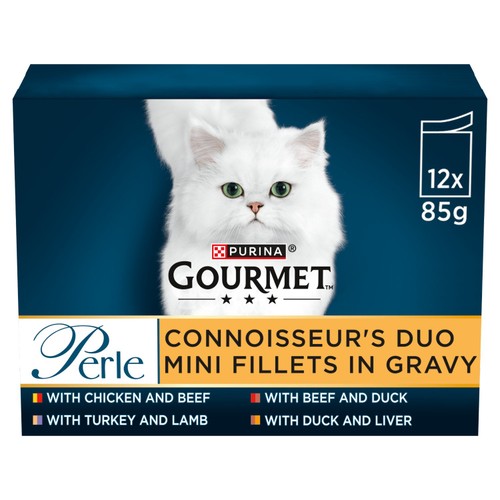 GOURMET Perle Connoisseur's Collection In Gravy Wet Cat Food 12x85g thumbnail 2