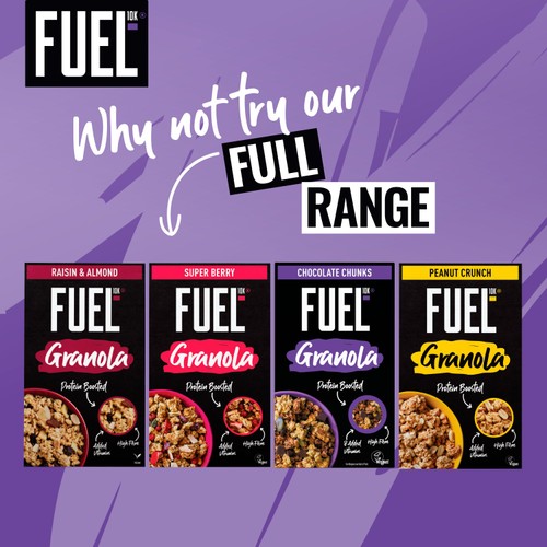 FUEL10K Chocolate Chunks Protein Granola Breakfast Cereal 400g thumbnail 5