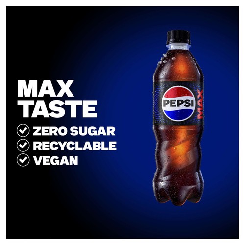 Pepsi Max No Sugar Cola Bottle thumbnail 2