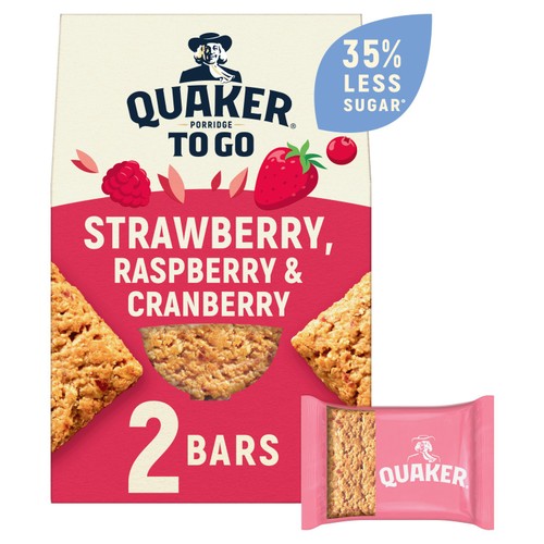 Quaker Porridge to Go Mixed Berries Breakfast Bars thumbnail 2